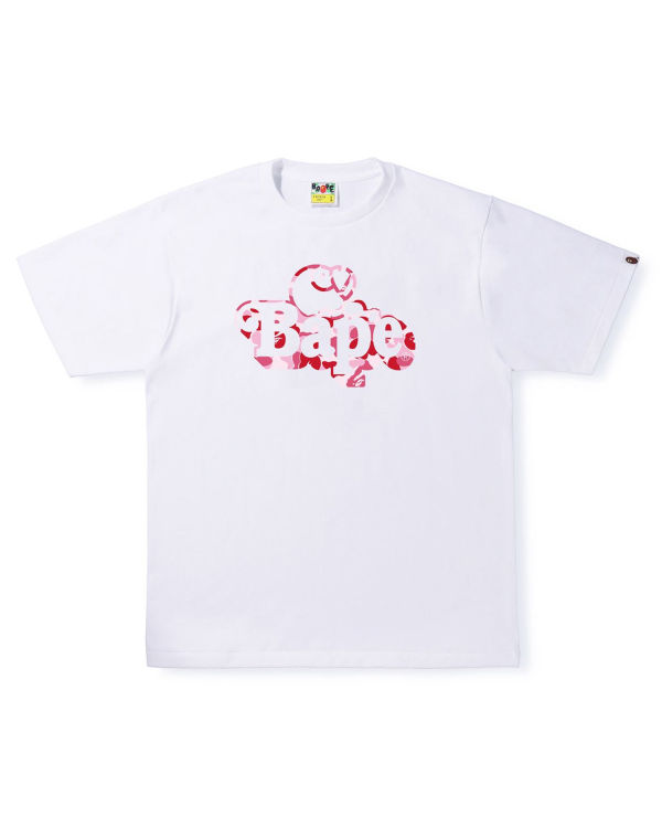 Bape ABC Camo Milo On Tricko Panske Biele | SK-5310