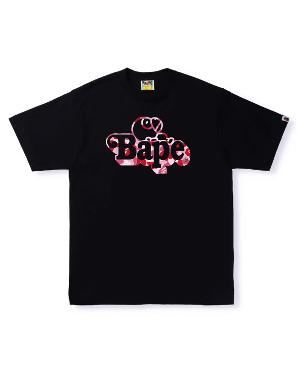 Bape ABC Camo Milo On Tricko Panske Čierne | SK-6723