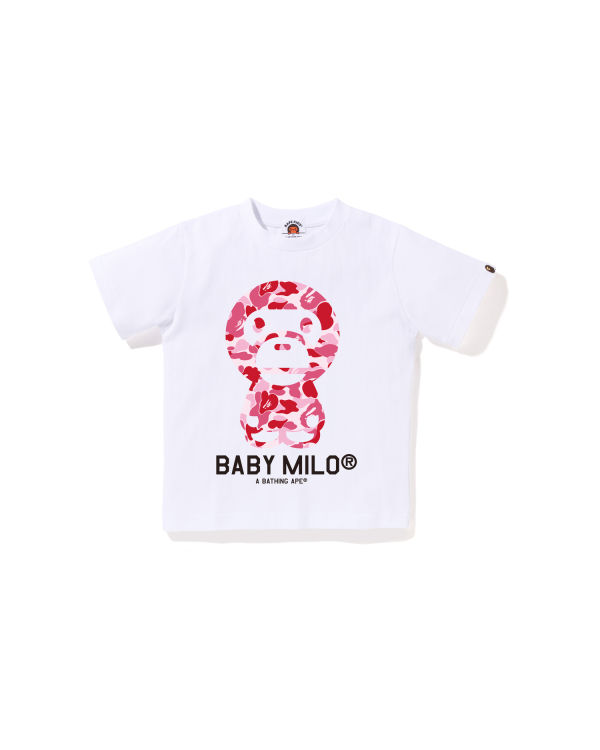 Bape ABC Camo Milo Tricko Detske Biele | SK-0168