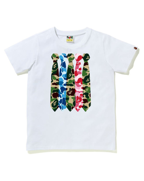 Bape ABC Camo Neck Tricko Damske Biele | SK-9524
