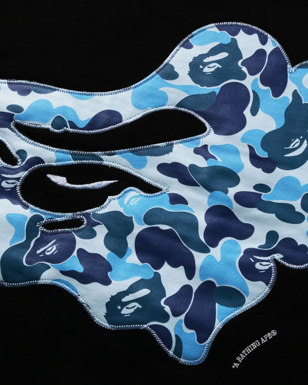Bape ABC Camo Patch Relaxed Fit Crewneck Mikiny Panske Čierne | SK-0918