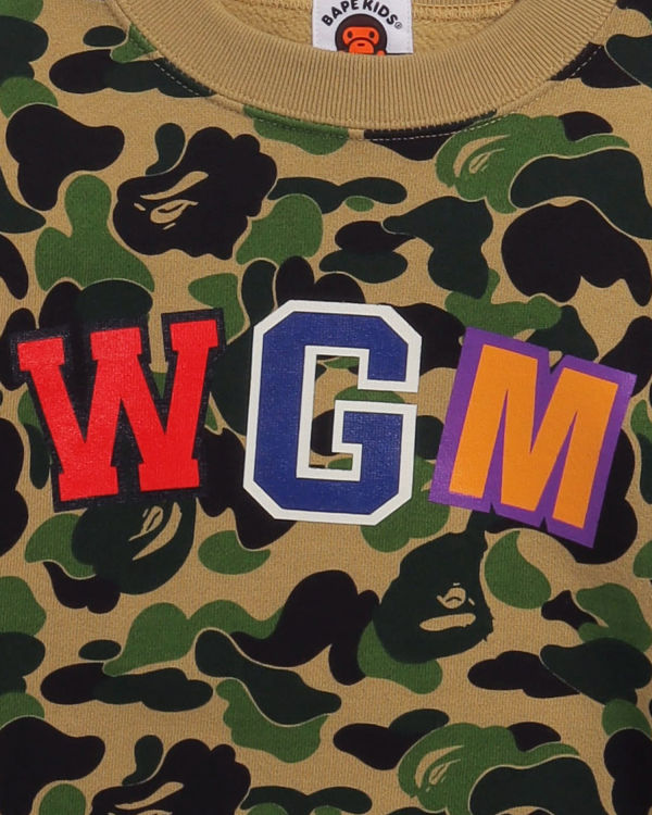 Bape ABC Camo Shark Crew Neck Mikiny Detske Zelene | SK-2978