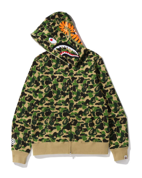 Bape ABC Camo Shark Full Zip Mikiny S Kapucňou Panske Zelene | SK-1905