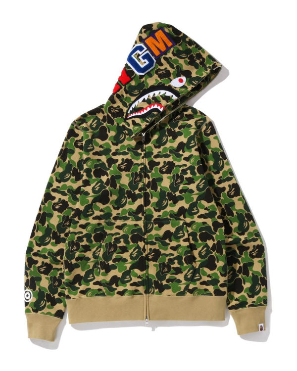 Bape ABC Camo Shark Full Zip Mikiny S Kapucňou Panske Zelene | SK-1905