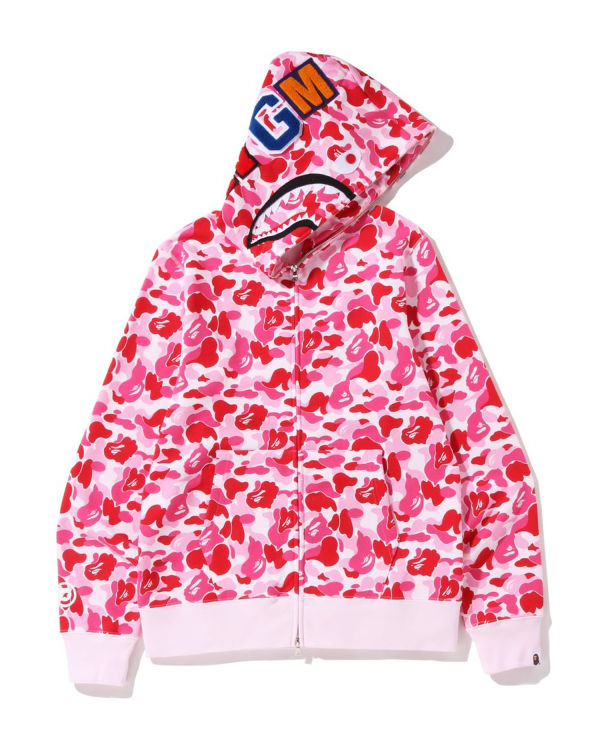 Bape ABC Camo Shark Full Zip Mikiny S Kapucňou Panske Ruzove | SK-4672