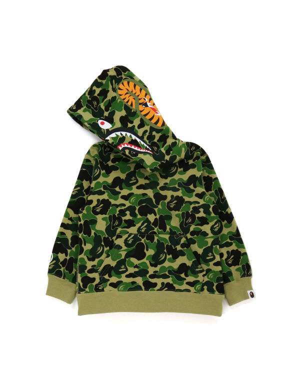 Bape ABC Camo Shark Pullover Mikiny S Kapucňou Detske Zelene | SK-5907