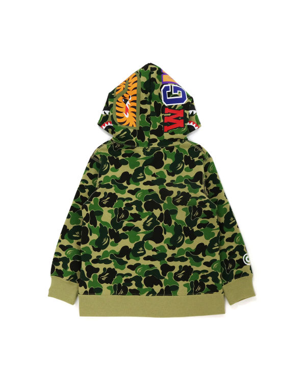 Bape ABC Camo Shark Pullover Mikiny S Kapucňou Detske Zelene | SK-5907