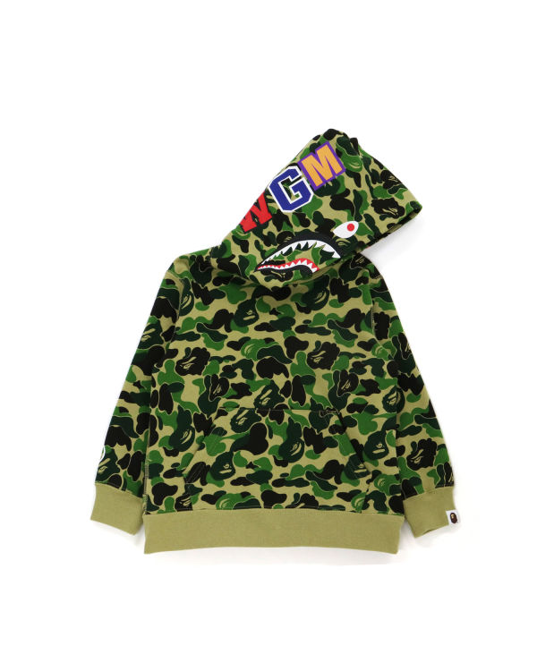 Bape ABC Camo Shark Pullover Mikiny S Kapucňou Detske Zelene | SK-5907
