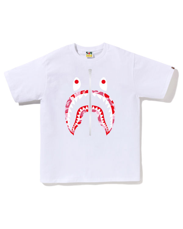 Bape ABC Camo Shark Tricko Panske Biele | SK-5391