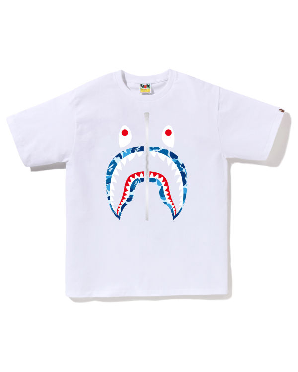 Bape ABC Camo Shark Tricko Panske Biele | SK-9475