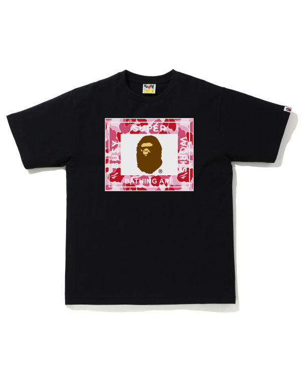 Bape ABC Camo Super Busy Works Tricko Panske Ruzove | SK-0976