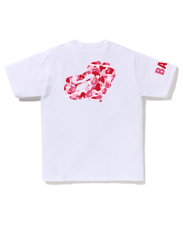 Bape ABC Camo Tricko Panske Biele | SK-8013