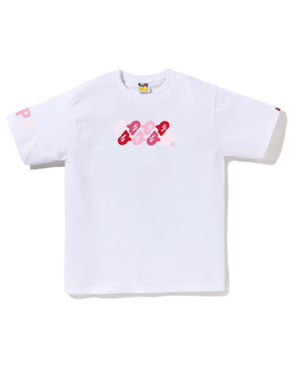 Bape ABC Camo Tricko Panske Biele | SK-8013