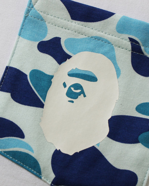 Bape ABC Camo pocket Tricko Panske Svetlo Modre | SK-1864