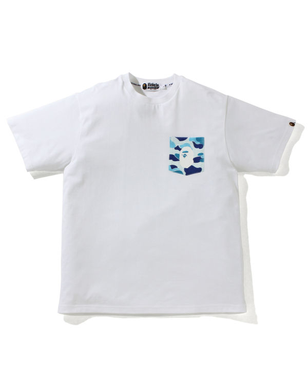 Bape ABC Camo pocket Tricko Panske Svetlo Modre | SK-1864