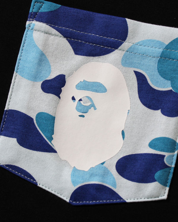 Bape ABC Camo pocket Tricko Panske Svetlo Modre | SK-1920