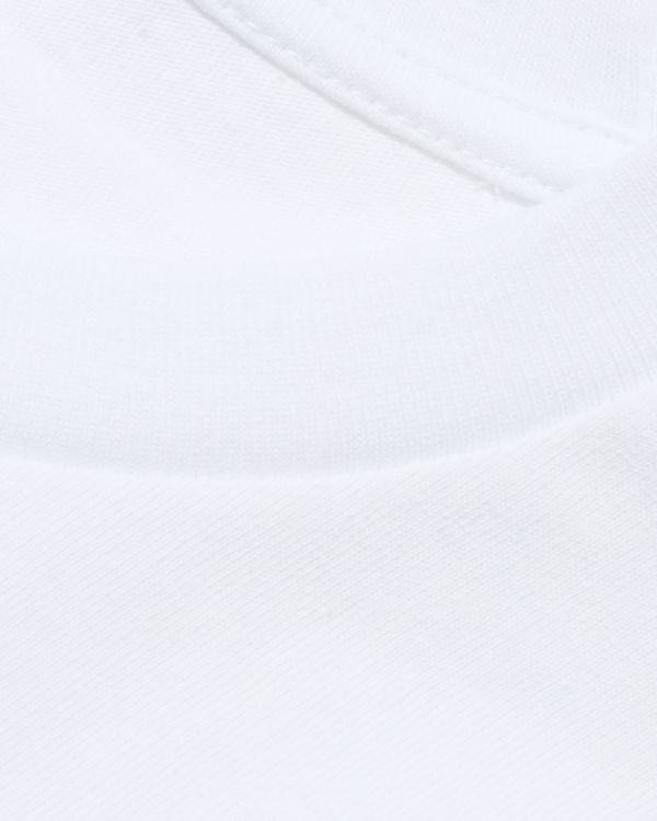 Bape ABC Dot Reflective College Tricko Panske Biele | SK-7081