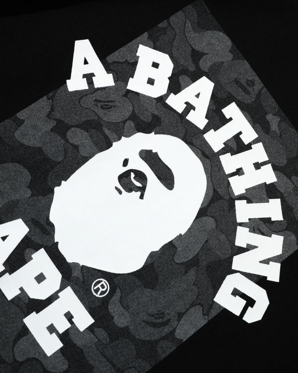 Bape ABC Dot Reflective College Tricko Panske Čierne | SK-8564