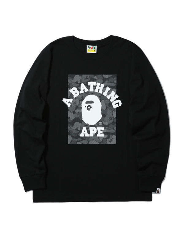 Bape ABC Dot Reflective College Tricko Panske Čierne | SK-8564