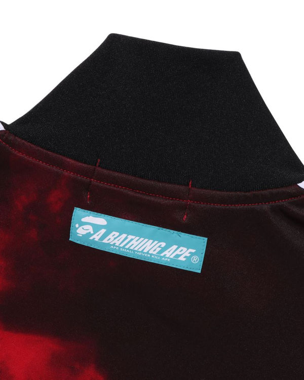 Bape A Bathing Ape Dye Tracking Mikiny Panske Svetlo Červené | SK-9480