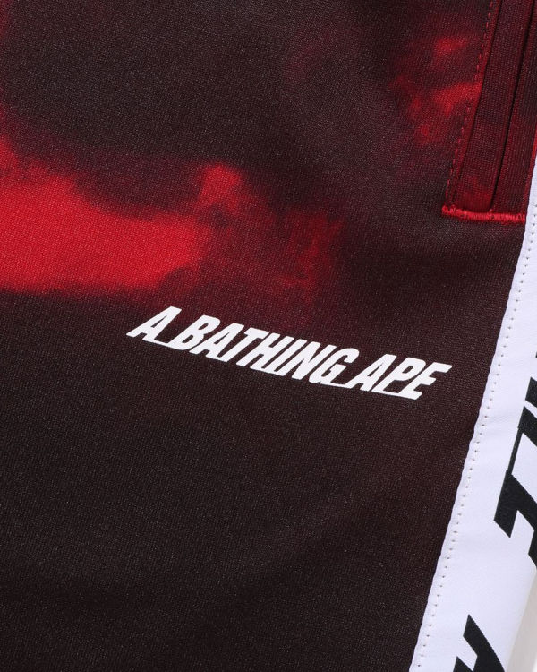 Bape A Bathing Ape Dye Tracking Nohavice Panske Svetlo Červené | SK-7893