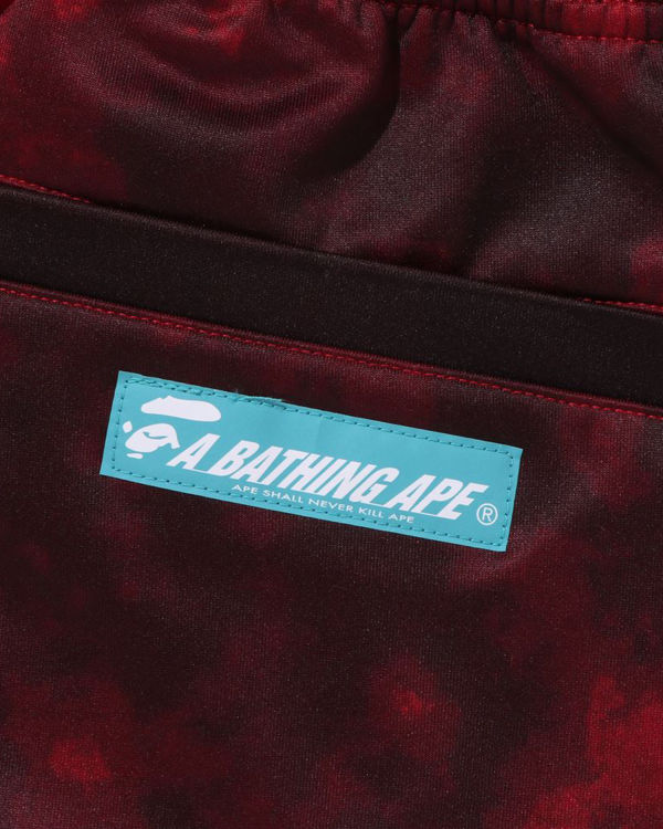 Bape A Bathing Ape Dye Tracking Nohavice Panske Svetlo Červené | SK-7893