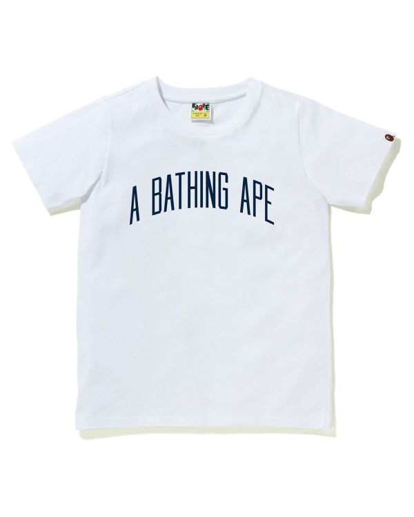 Bape A Bathing Ape Letter Tricko Damske Biele | SK-8965
