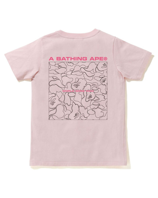 Bape A Bathing Ape Line Camo Tricko Damske Ruzove | SK-1682