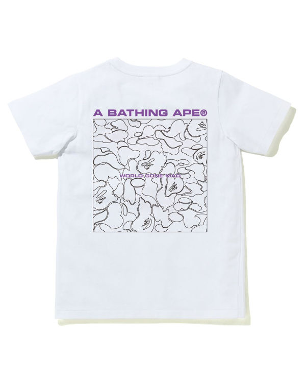 Bape A Bathing Ape Line Camo Tricko Damske Biele | SK-2038