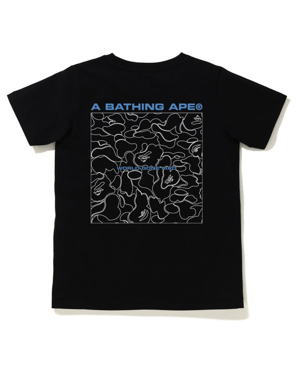 Bape A Bathing Ape Line Camo Tricko Damske Čierne | SK-7639