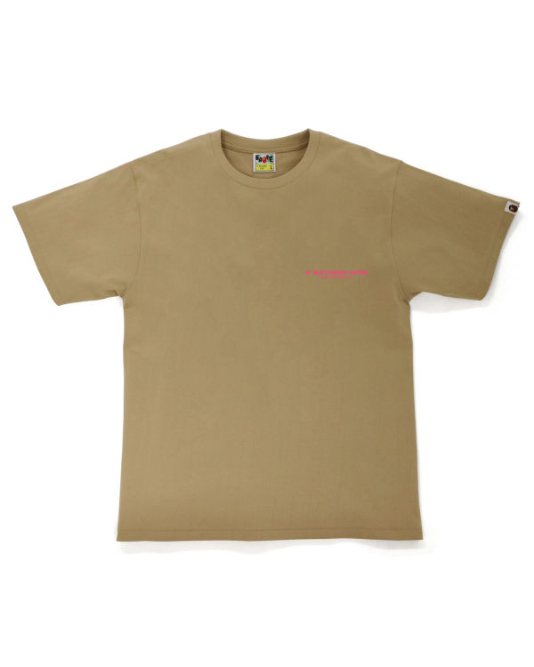 Bape A Bathing Ape Line Camo Tricko Panske Béžové | SK-5368