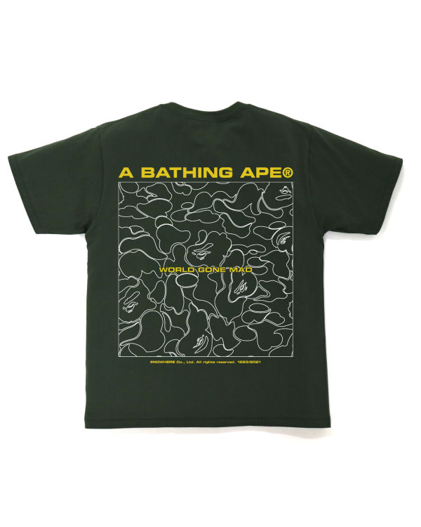 Bape A Bathing Ape Line Camo Tricko Panske Tmavo Zelene | SK-8425