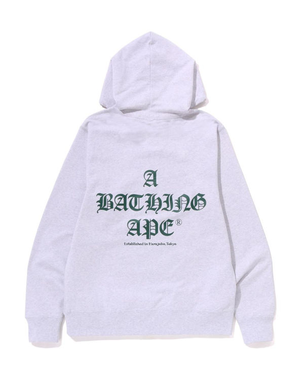 Bape A Bathing Ape Pullover Mikiny S Kapucňou Panske Siva | SK-3908