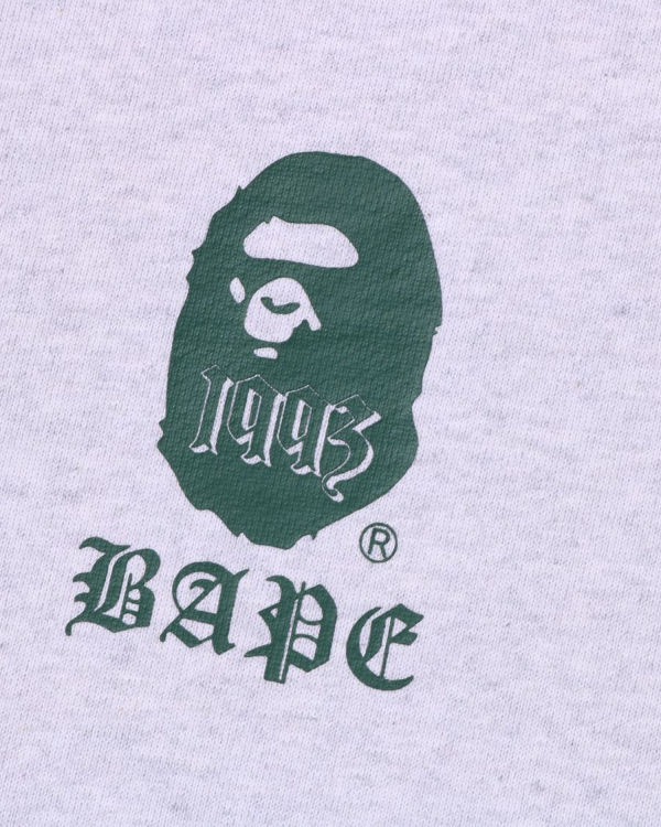 Bape A Bathing Ape Pullover Mikiny S Kapucňou Panske Siva | SK-3908