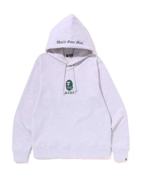 Bape A Bathing Ape Pullover Mikiny S Kapucňou Panske Siva | SK-3908