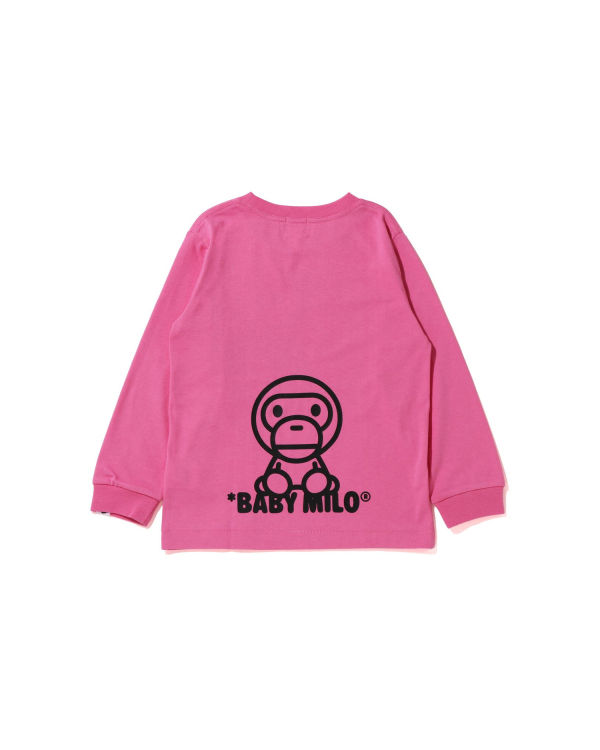 Bape All Milo Mix L/S Tricko Detske Ruzove | SK-2938