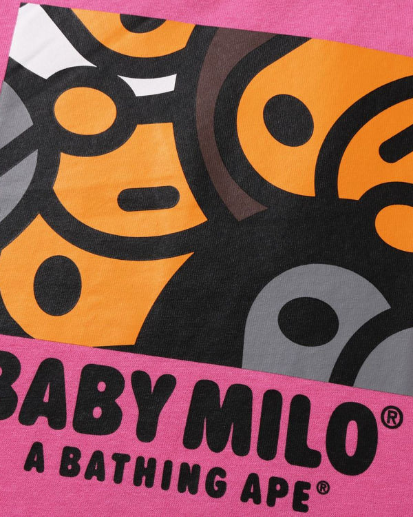Bape All Milo Mix L/S Tricko Detske Ruzove | SK-2938