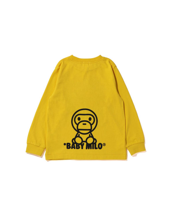 Bape All Milo Mix L/S Tricko Detske Žlté | SK-8456