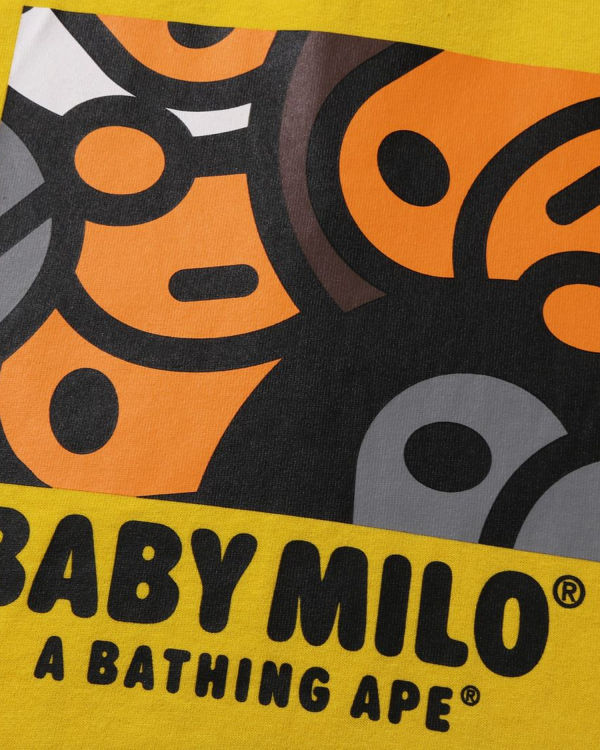 Bape All Milo Mix L/S Tricko Detske Žlté | SK-8456