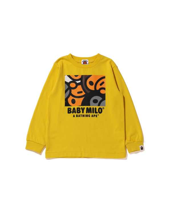 Bape All Milo Mix L/S Tricko Detske Žlté | SK-8456