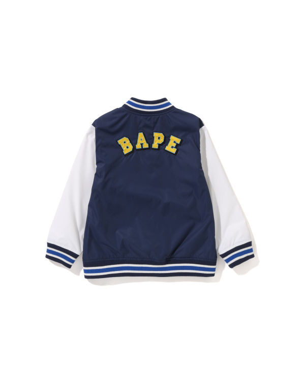 Bape Ape Head B Patch Varsity Bundy Detske Námornícka Modrá Modre | SK-0231