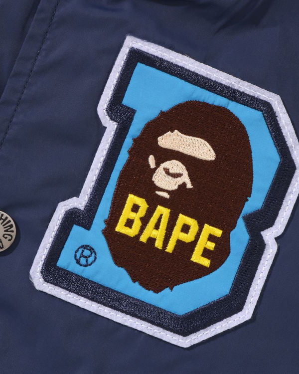 Bape Ape Head B Patch Varsity Bundy Detske Námornícka Modrá Modre | SK-0231