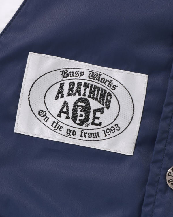 Bape Ape Head B Patch Varsity Bundy Detske Námornícka Modrá Modre | SK-0231