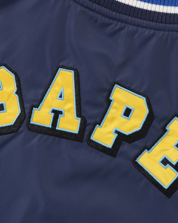 Bape Ape Head B Patch Varsity Bundy Detske Námornícka Modrá Modre | SK-0231