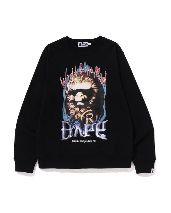 Bape Ape Head Crewneck Mikiny Panske Čierne | SK-3064
