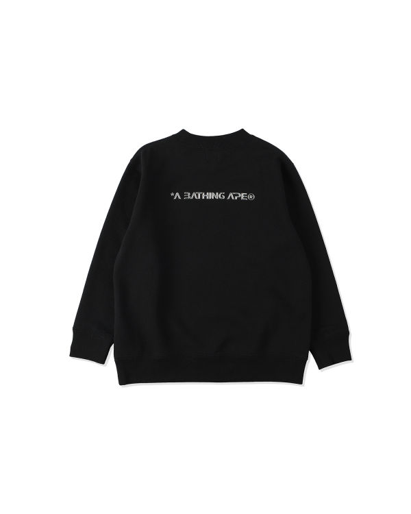 Bape Ape Head Moon Crewneck Mikiny Detske Čierne | SK-2709