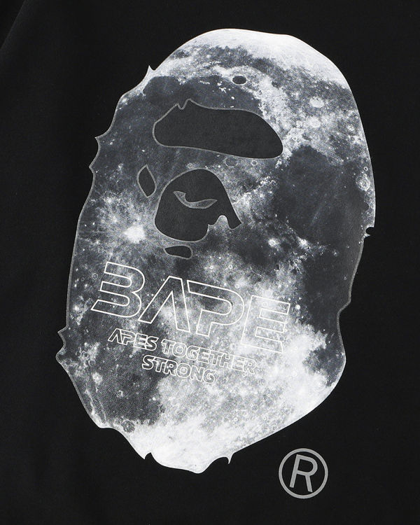 Bape Ape Head Moon Crewneck Mikiny Panske Čierne | SK-9347