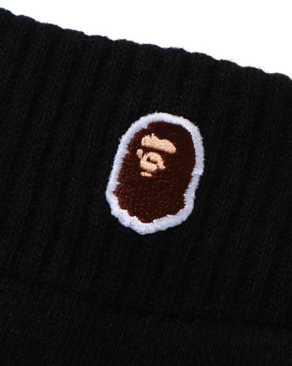 Bape Ape Head One Point Ankle Ponozky Panske Čierne | SK-1756