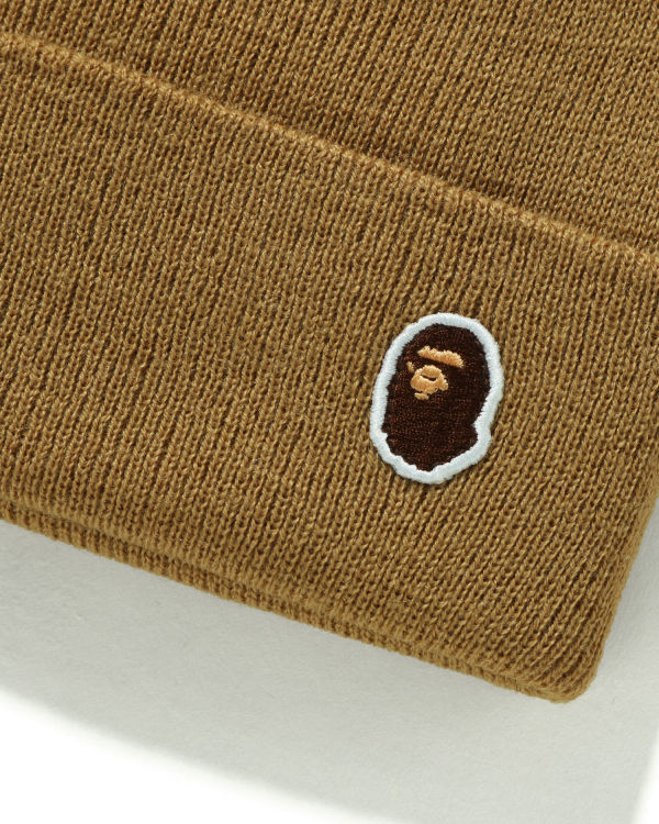 Bape Ape Head One Point Caps Panske Béžové | SK-6079