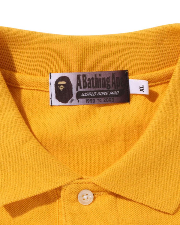 Bape Ape Head One Point Gradation Relaxed Fit Polo Tricko Panske Oranžové | SK-9287